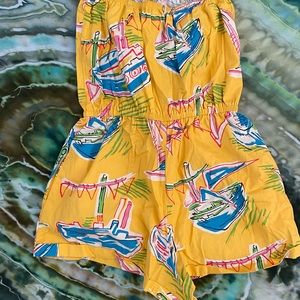 Yellow Summer Jumpsuit Urban Outfitters